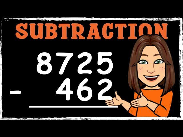 Multi-Digit Column Subtraction | Maths with Mrs. B