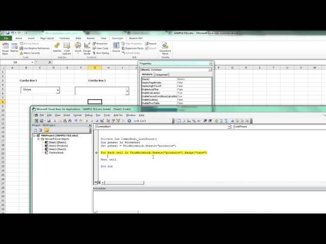 One Combobox Loads the other in Excel VBA - ExcelVbaIsFun