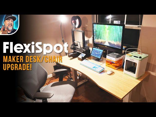 My NEW Maker Space! Flexispot E6 Desk and OC6 Chair