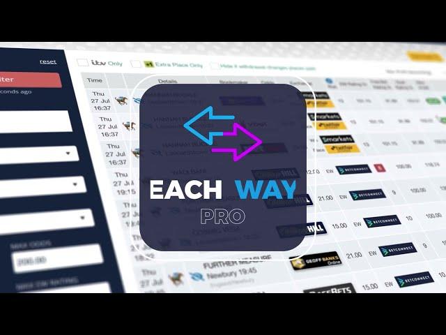 Introducing Each Way Pro - Our Latest Matched Betting Tool!