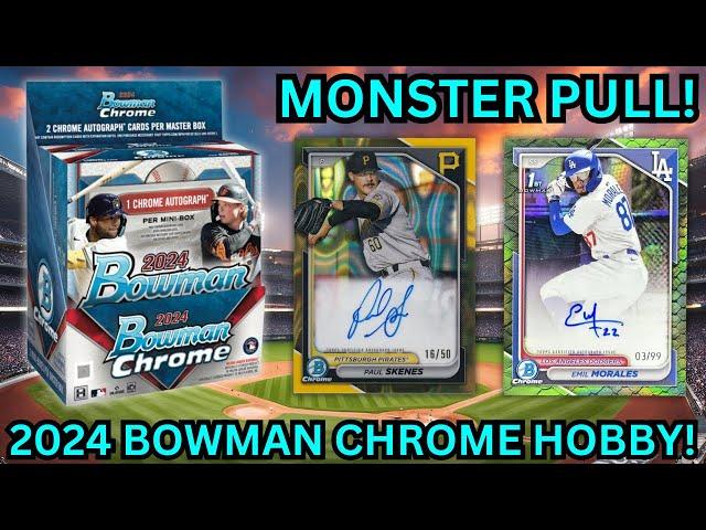 HUGE HIT! 2024 BOWMAN CHROME HOBBY BOX REVIEW!