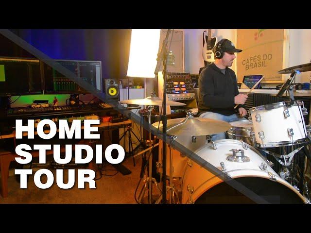 MEDIOCRE HOME STUDIO Setup in a BASEMENT 2021 | Off Shift Productions (studio tour)