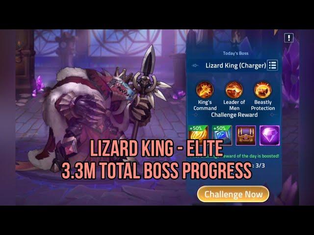 MLA - GBR [Thursday] Lizard King (Elite) 3.3M Total Boss Progress w/ Blessing Buff