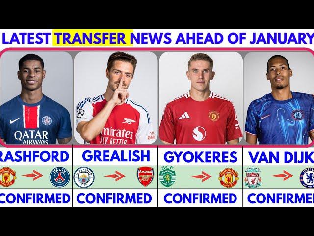 THE LATEST CONFIRMED TRANSFER NEWS AND RUMOURS TRANSFERS 2024| RASHFORD, GREALISH, GYOKERES,VAN..