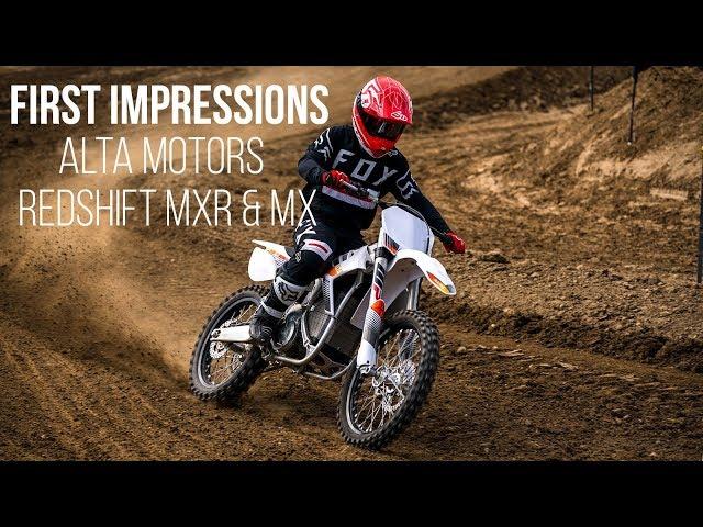 First Impressions: 2018 Alta Motors Redshift MXR and MX - Electric Motocross Bike