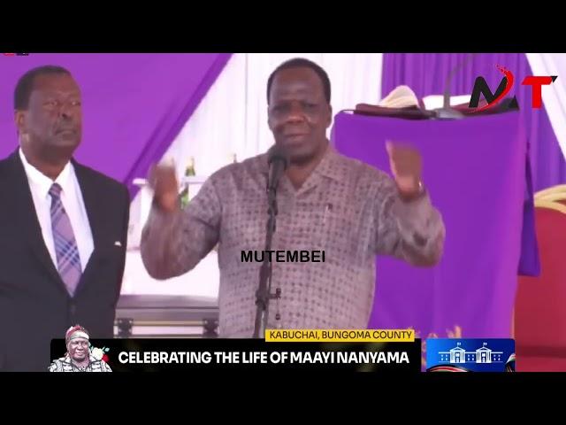 LISTEN TO CS OPARANYA TRIBUTE TO WETANGULA`S MOTHER IN BUNGOMA!!!