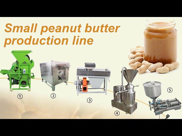 How to make peanut butter? small peanut butter production line