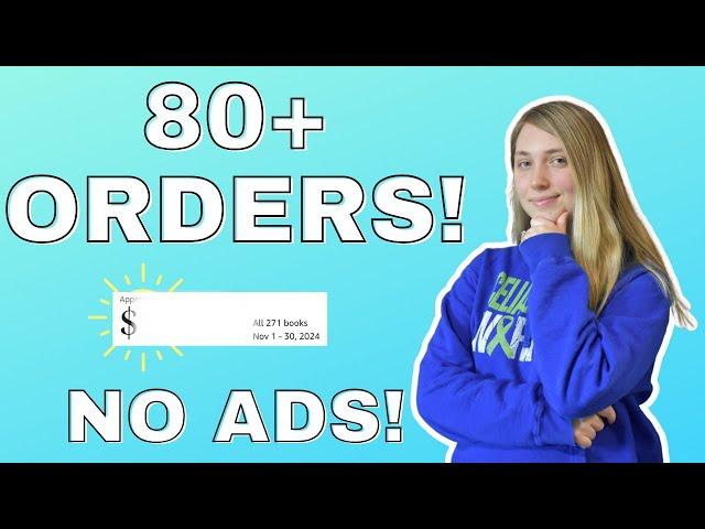 NO ADS | Amazon KDP Income Report November 2024 | Low Content Book Publishing