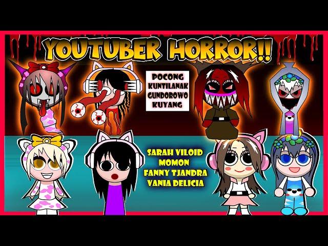 KITA MEMBUAT KARAKTER SPRUNKI YOUTUBER HANTU POCONG VERSI CEWEK CANTIK JADI SERAM! KABUURR