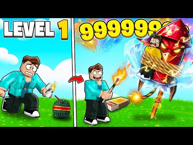 BLASTING LVL 1 TO LVL 9999 FIREWORKS IN ROBLOX!!