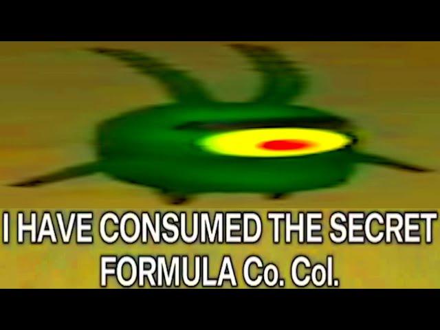 Plankton ate the secret formula Co. Col. (AI Sponge Rehydrated Clip)