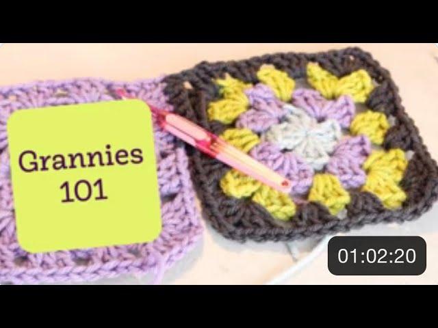 CROCHET a Granny Square for TOTAL BEGINNERS