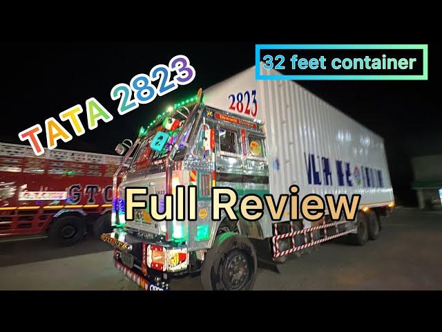 TATA 2823 Container full review | 32 feet container | 3d cabin | #trucktime #modified #container