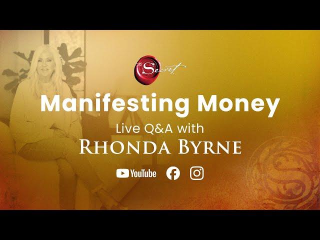 Manifesting Money: Live Q&A with Rhonda Byrne June 13, 2024 | RHONDA LIVE