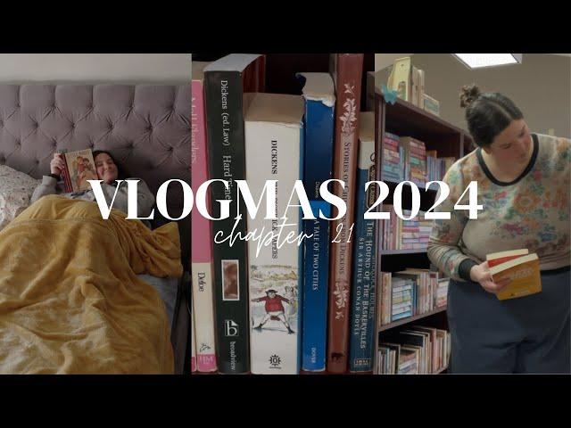 volunteer at a bookstore with me | vlogmas day 21