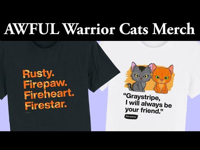 The AWFUL New Warrior Cats Merch