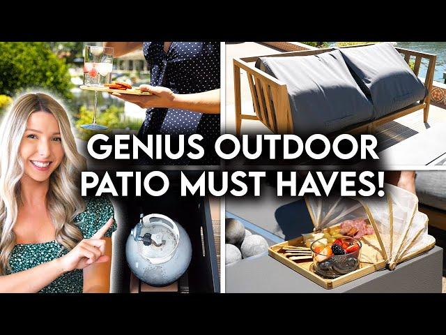 CLEVER OUTDOOR PATIO MUST HAVES | BACKYARD IDEAS + HOSTING TIPS