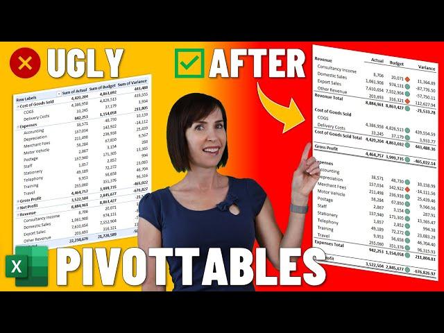 12 Pro PivotTable Formatting Tricks = No more UGLY PivotTables!