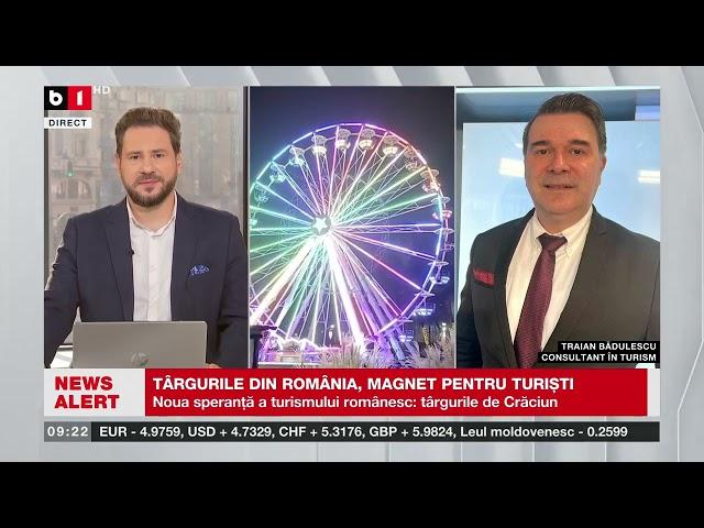 T. BĂDULESCU, CONSULTANT TURISM, TÂRGURILE DIN ROMÂNIA, MAGNET PENTRU TURIȘTI_Știri B1TV_17 nov.2024