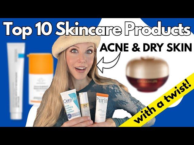 BEST SKINCARE PRODUCTS ACNE & DRY SKIN 2025