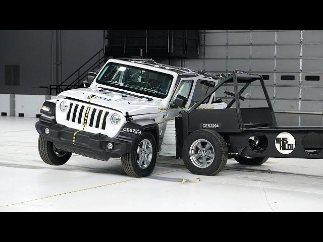 2021 Jeep Wrangler 4-door updated side IIHS crash test