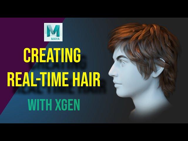 Creating simple Real Time Game-Ready Hair with Maya XGen Interactive Groom (Low Poly hair)