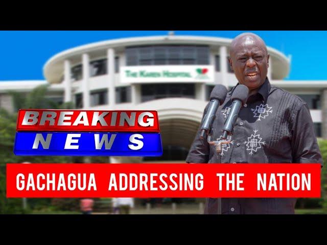 BREAKING LIVEGachagua Finally Out Of Hospital Speaking Outside Karen Hospital