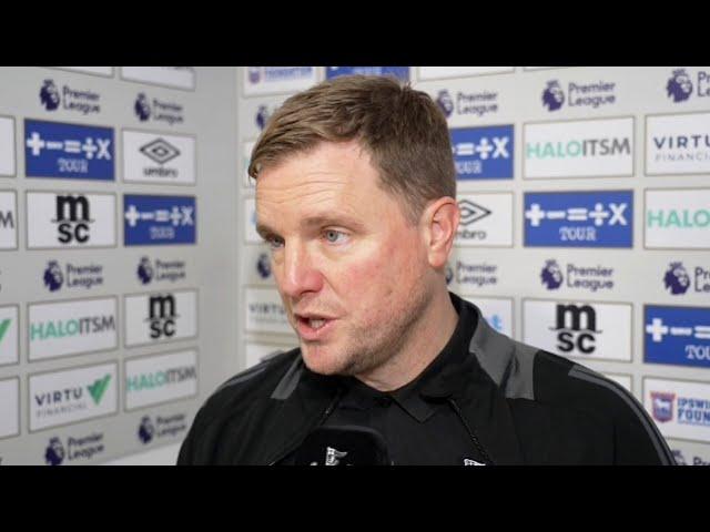 Eddie Howe Reacts to Newcastle's 4-0 Win vs Ipswich Town | Exclusive Post-Match Interview