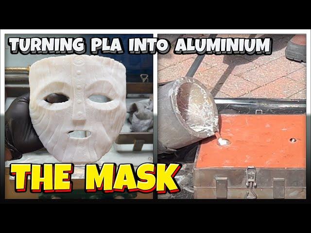 Turning PLA Into Aluminium - Sand Casting - The Mask - Aluminium - Ingot Joe - Let's Cook!