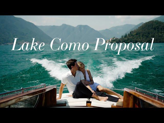 A Beautiful Lake Como Proposal Video – with a Hollywood Backdrop.