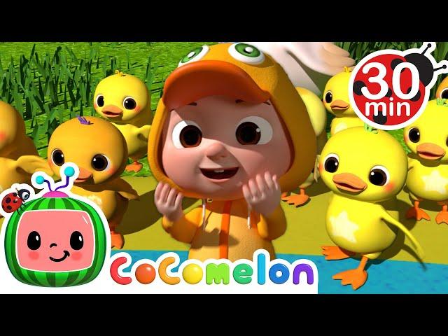 Ten Little Duckies and More! | CoComelon Furry Friends | Animals for Kids