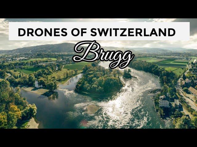 Drone flight along the three rivers (Switzerland - Brugg - Aargau)