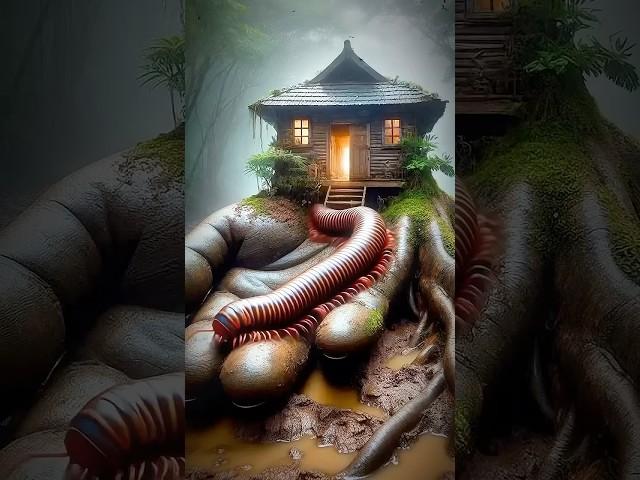 Nature Shorts: Mysterious House Discovery - Amazing Scene #shorts #wow #horror