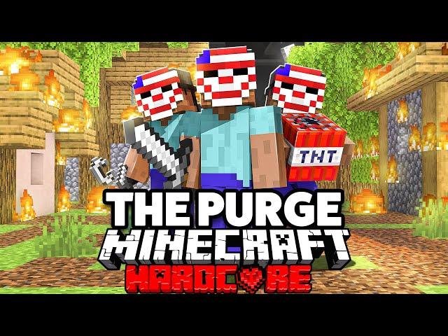 100 Players Simulate THE PURGE in Minecraft... REMATCH