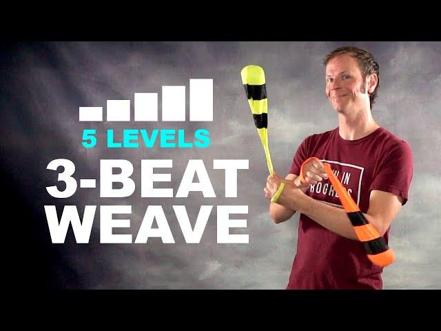 3 Beat Weave for Poi: 5 Levels of Difficulty