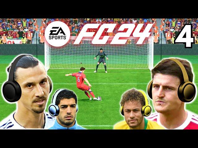 Zlatan & Maguire play FC 24 Vs. Neymar & Suarez!