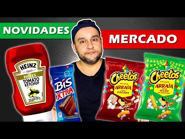 KETCHUP HEINZ DE PICLES, CHEETOS DE COCADA E MILHO NA MANTEIGA E BIX XTRA - NOVIDADE DE MERCADO