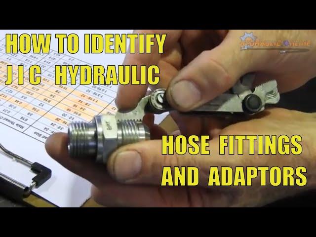 How to Identify Hydraulic Hose Fittings and Hydraulic Adaptors JIC and BSP