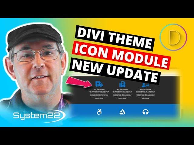 Divi Theme New Icon Module Update 