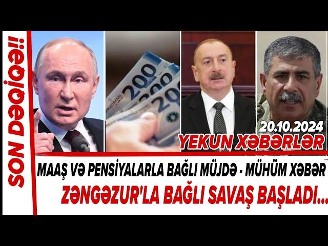 SON DƏQİQƏ! Yekun xəbərlər 20.10.2024 (Xəbər Bələdcisi) xeberler, son xeberler bugun 2024