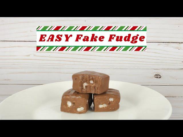 FAKE BAKE FUDGE with faux walnuts!