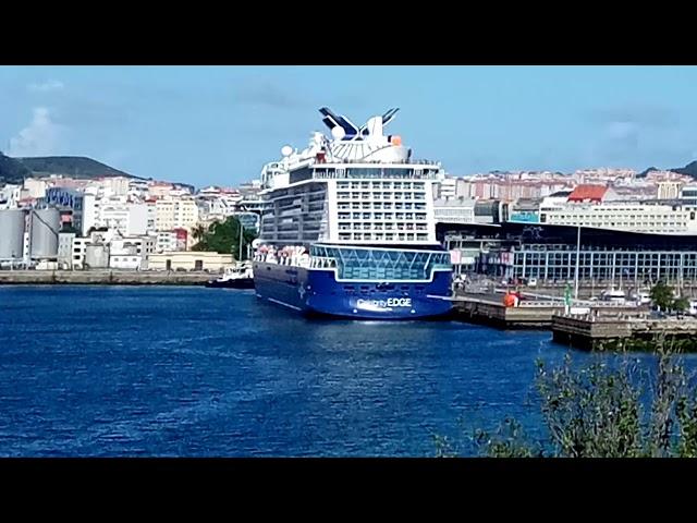 Vistas de Coruña desde el castillo de San Antón