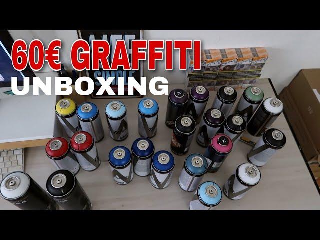 UNBOXING 60€ GRAFFITI SPRAYS - (Aka Colors, NBQ Vandals..) | Cheapest Spray cans review 2023