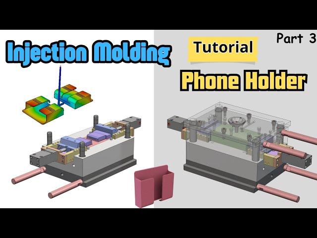 Complete Mold Design Slide with Hydraulic - Phone Holder