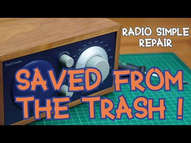 Saved from the trash ! a radio simple repair