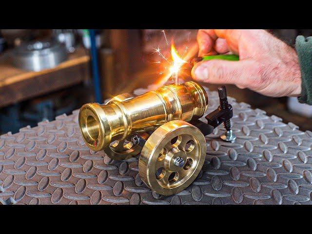 How to Make a Powerful Miniature Cannon - DIY Guide