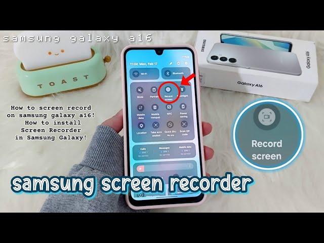 how to screen record on samsung galaxy a16  How to install Screen Recorder in Samsung Galaxy