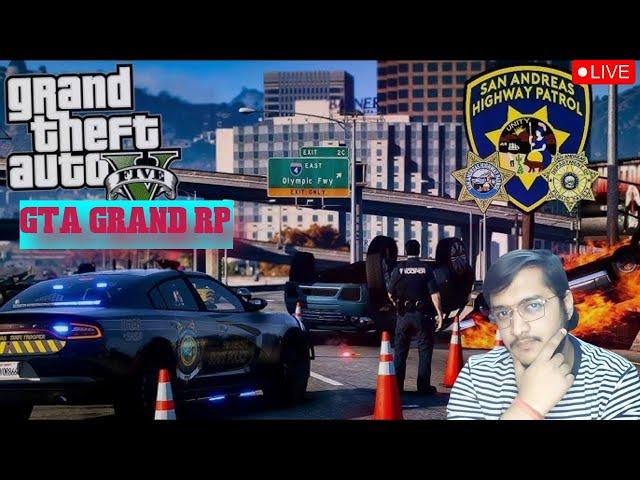 GTA V GRAND RP | JOINED SAHP TODAY!  | HIGHWAY PATROL KI POWER DEKHO