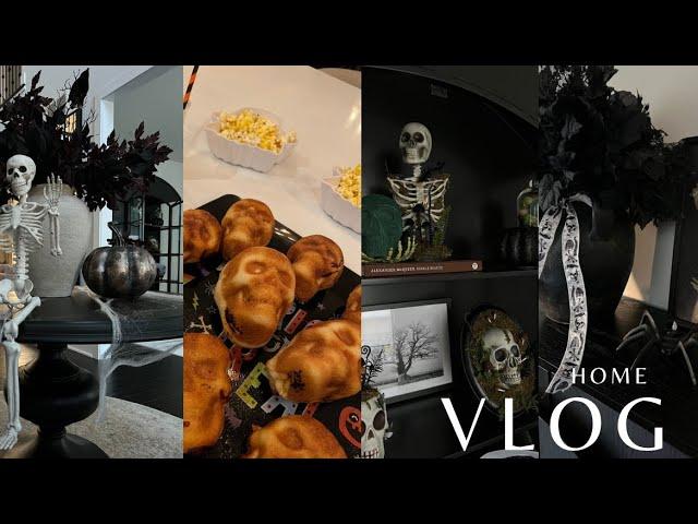 Halloween 2024 decorate with me | new halloween decor |  modern styling | movie nite  & more