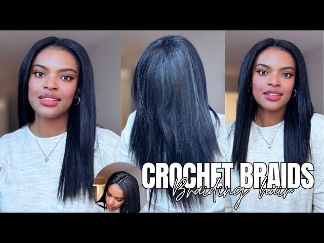 The PERFECT straight installbudget-friendly braiding hair‼️CROCHET BRAIDSWHERE⁉️